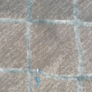 Jewel dolphin necklace